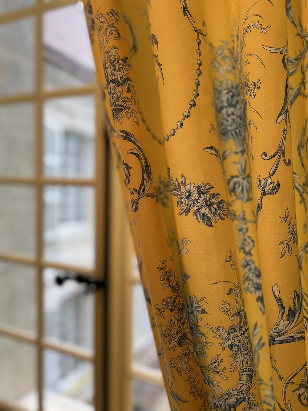 Charles Burger Diva Poplin curtains Charles Burger Instagram private home