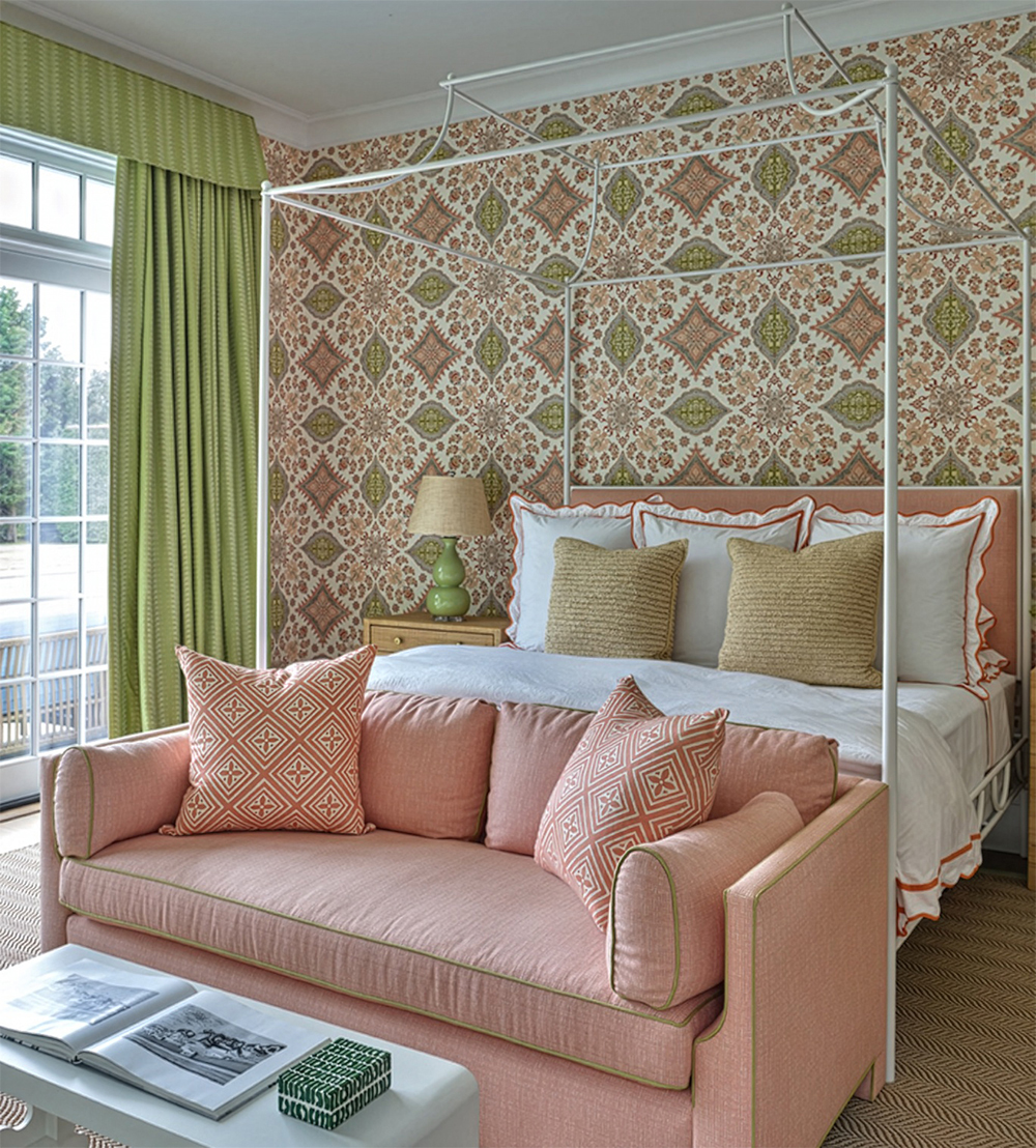 Home Couture Isfahan wallpaper Fiorentina pillow Meg Braff