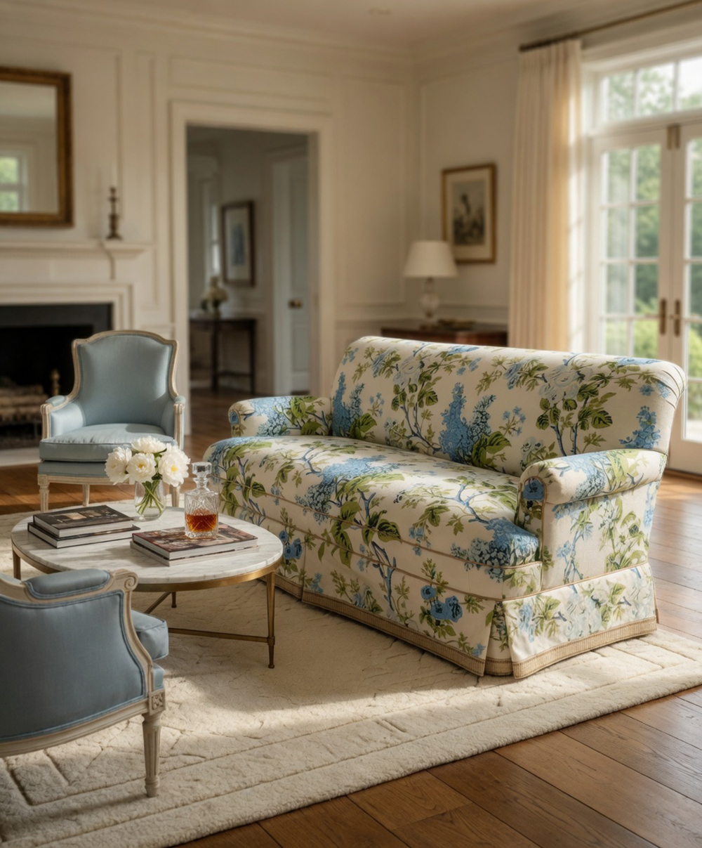Quadrille Louisa Floral sofa