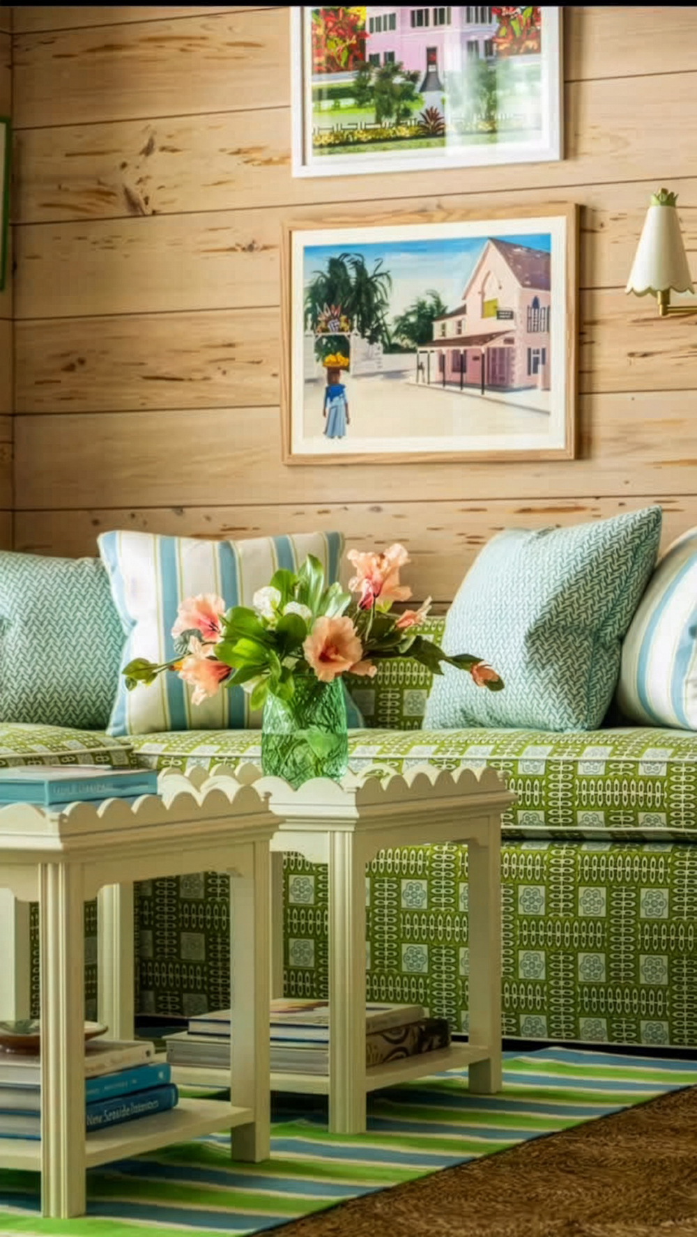 Quadrille Manchester By The Sea sofa Andrew Howard and Leigh Heneveld Interiors Instagram