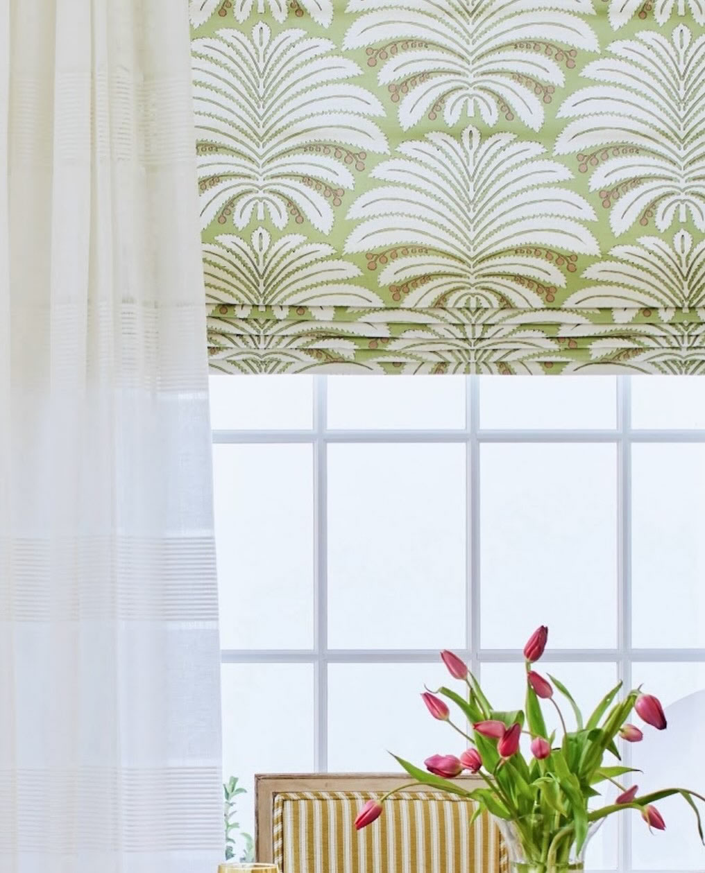 Quadrille Palm Garden shade Courtney Davis Design photo Laurey Glenn