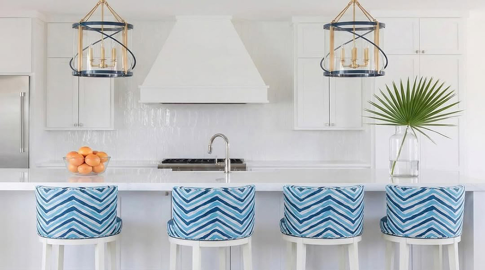 Alan Campbell Zig Zag Multi Color bar seating Oomph Home Instagram
