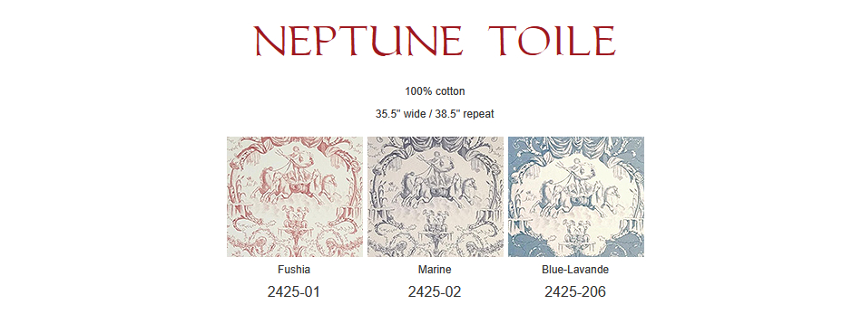 Charles Burger Neptune Toile fabric group