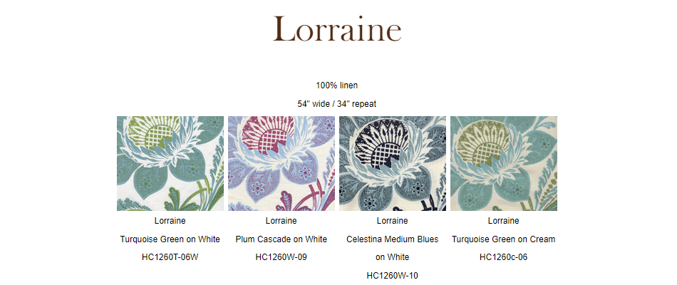 Home Couture Lorraine fabric group