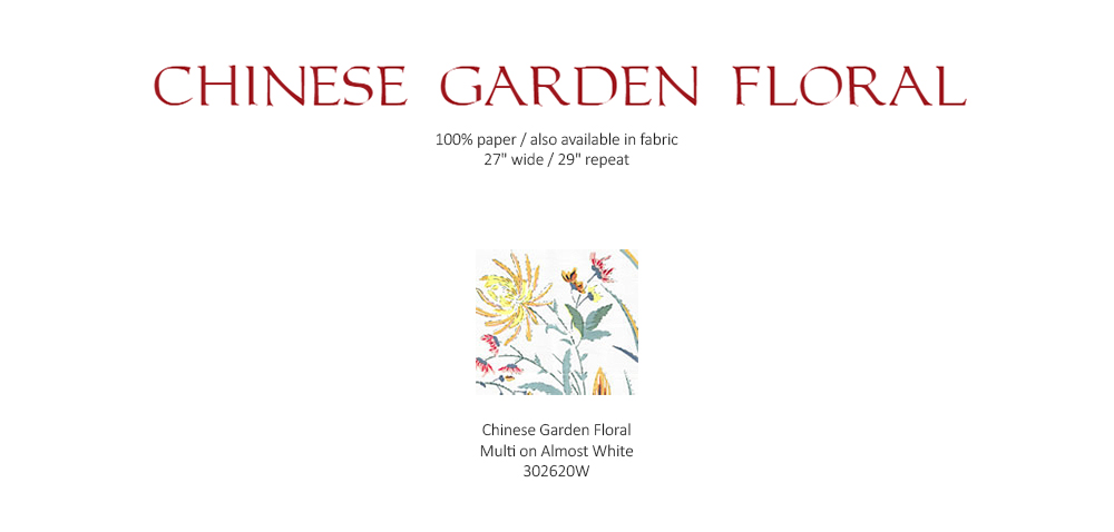 China Seas Chinese Garden Floral wallpaper group